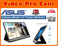 Asus ZenScreen MB165B 15.6Inch Portable USB Monitor HD (1366 x 768) Narrow Bezel Micro USB/ USB-Powered/ Tripod Mountable/ Anti-Glare Surface/ Protective Sleeve