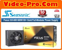 Seasonic Focus GX-650, 650W 80+ Gold, Full-Modular, Fan Control in Fanless, Silent, and Cooling Mode, 10 Year Warranty