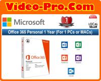 Microsoft Office 365 Personal 1 Year (For 1 PCs or MACs)